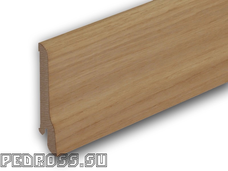 Плинтусы Pedross Шпонированный 80х20 Плинтус Дуб без покрытия (под тонировку) 