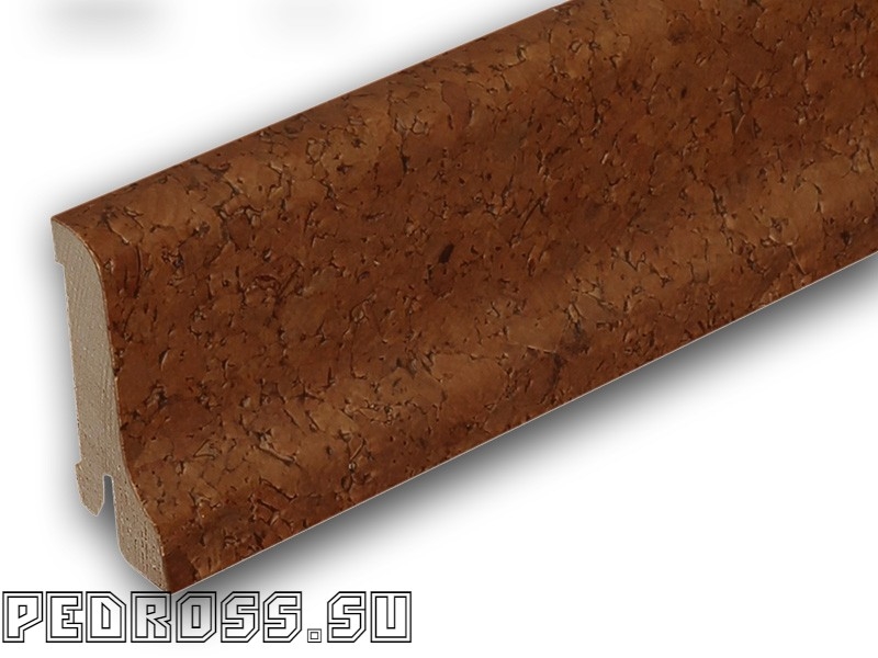Плинтус Pedross 60х22 Пробка Коричневая