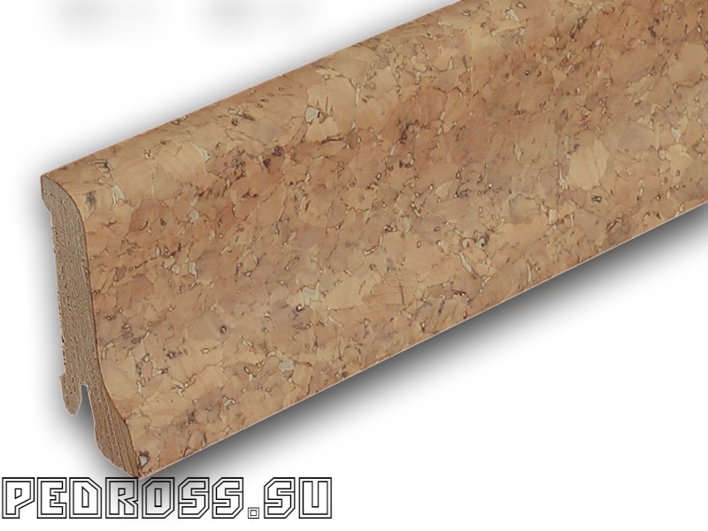 Плинтус Pedross 60х22 Пробка Кремовая