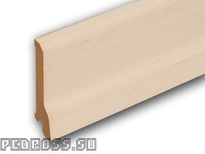 Плинтусы Pedross Шпонированный 80х20 Плинтус Ясень Беленый 