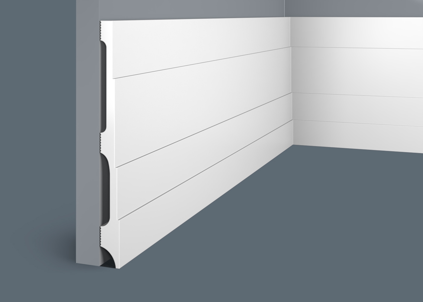 Плинтус Cosca Decor Ecopolimer PX044