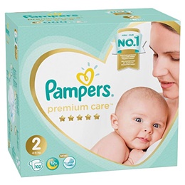 Подгузники Pampers Premium Care размер 2 (S) 4-8 кг (102 штуки в упаковке)