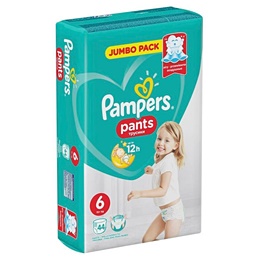 Подгузники-трусики Pampers Pants размер 6 (XXL) 15 кг (44 штуки в упаковке)