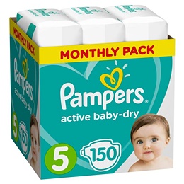 Подгузники Pampers Active Baby-Dry размер 5 (XL) 11-16 кг (150 штук в упаковке)