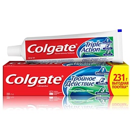 Зубная паста Colgate Тройное действие 150 мл