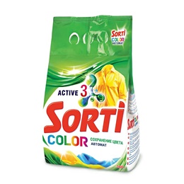 Порошок стиральный автомат Sorti Color 2.4 кг (для цветного белья)