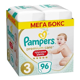 Подгузники-трусики Pampers Premium Care Pants Midi 3 (M) 6-11 кг (96 штук в упаковке)