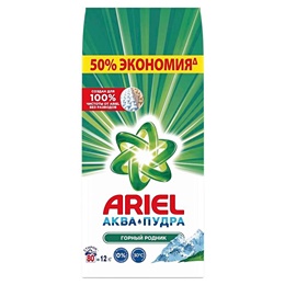 Порошок стиральный автомат Ariel Горный родник 12 кг