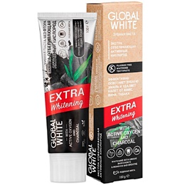 Зубная паста Global White extra whitening отбеливающая 100 г