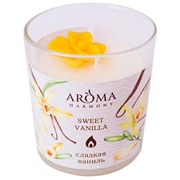 Свеча ароматическая Aroma Harmony Ваниль (8x8x8.5 см)