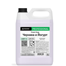 Мыло жидкое Pro-Brite Cream Soap Черника и Йогурт 5 л