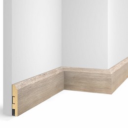 Плинтус Cosca Decor Экошпон WP07 Дуб Антик белый