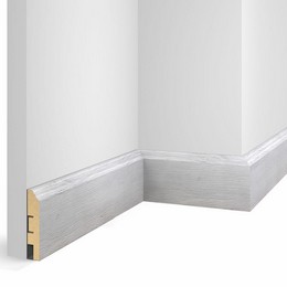 Плинтус Cosca Decor Экошпон WP07 Дуб Старинный серый