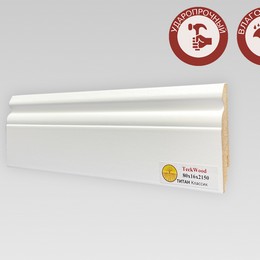 Плинтус TeckWood Белый Титан Классик (80)