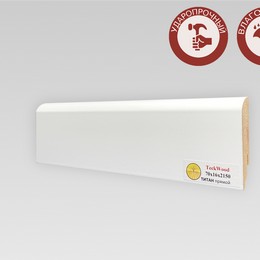 Плинтус TeckWood Белый Титан прямой (70)