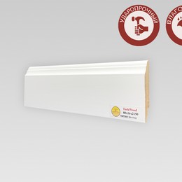Плинтус TeckWood Белый Титан Вектор (80)